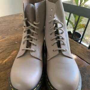 Dr. Martens Taupe Combat Boots